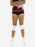 Women's Perfect Fit Volleyball Knee Pads - White