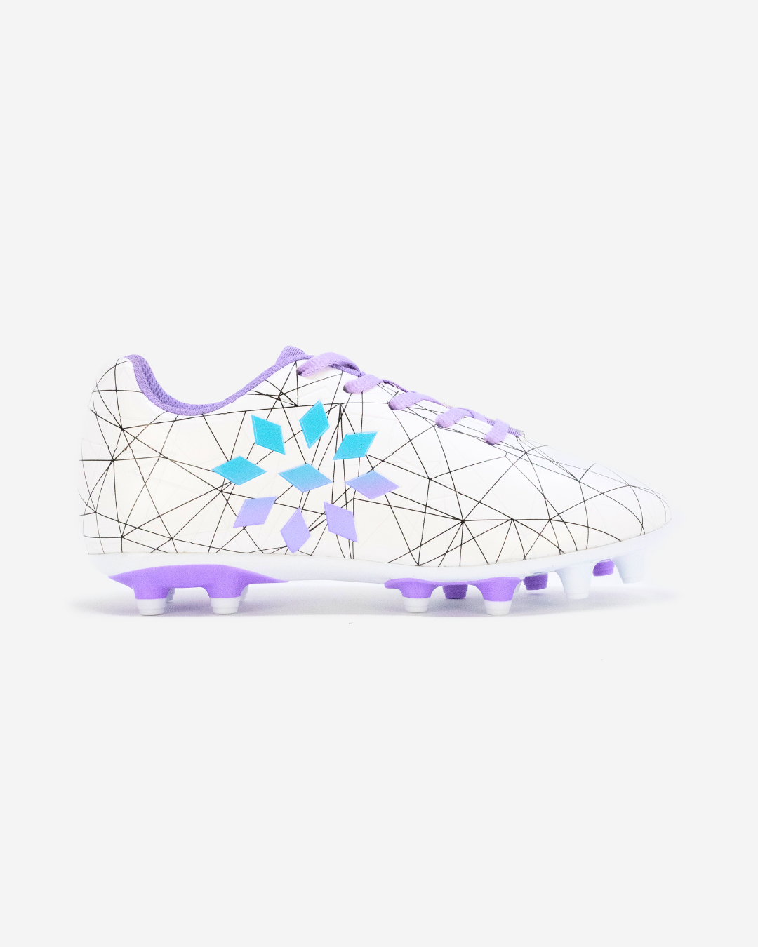 Girls' Soccer Cleat - White/Lavender