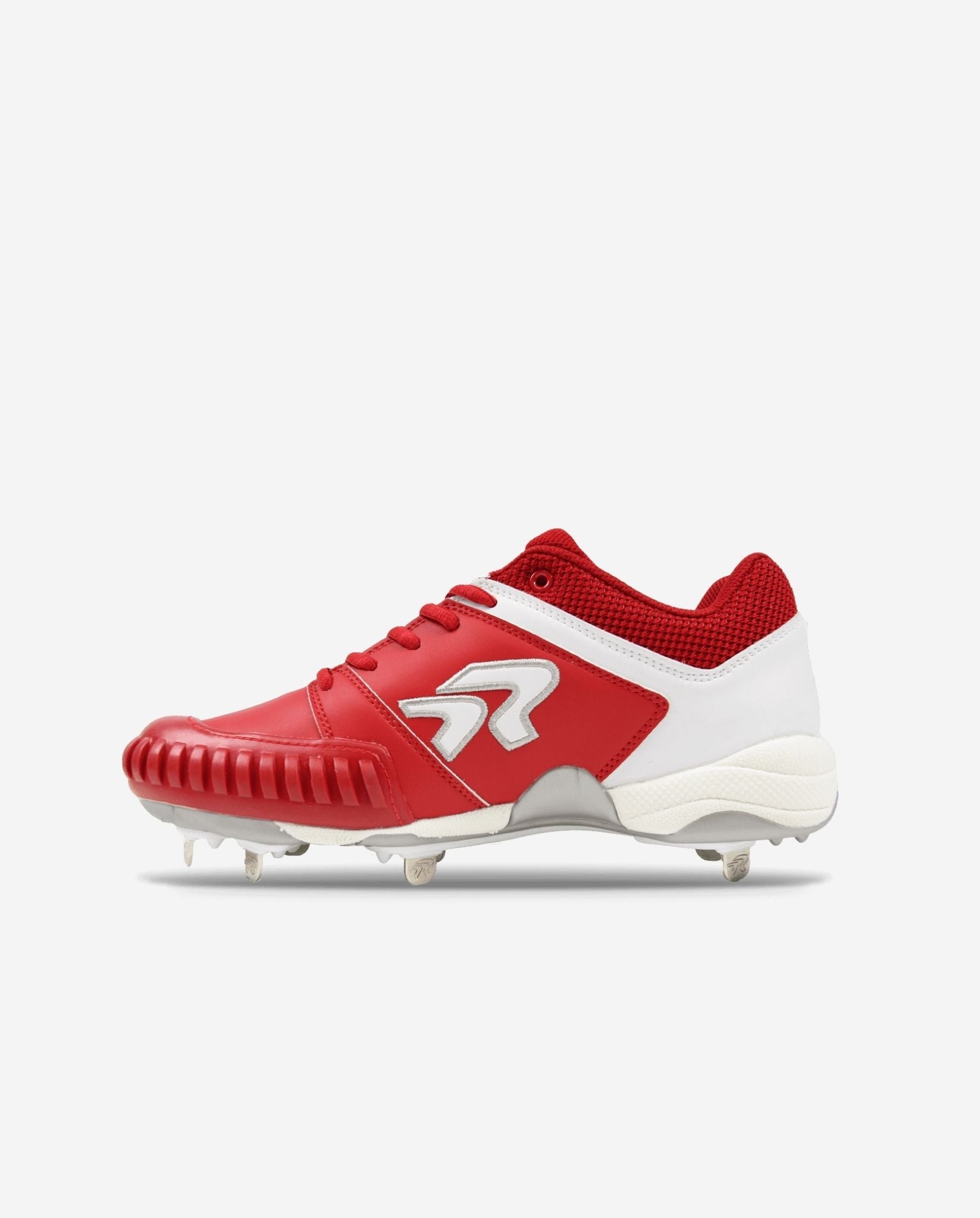 Women's Flite Metal Softball Cleats with Pitching Toe - Red