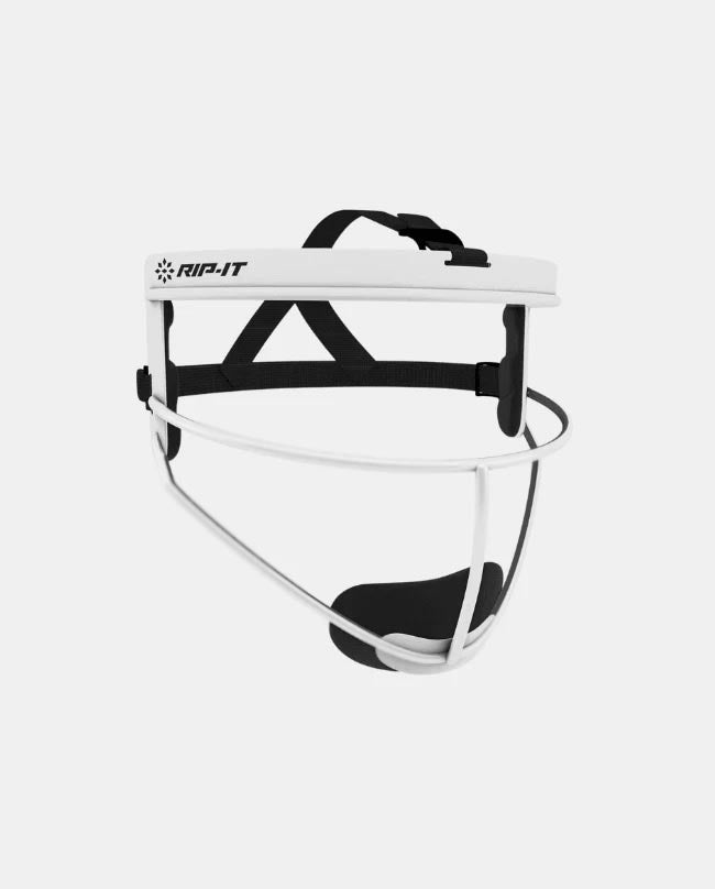 Girls' Defense Pro Matte Softball Fielder's Face Mask - White