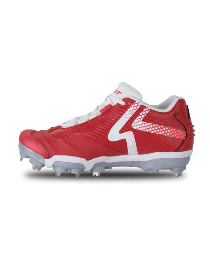 Women's Ringor Pro 2 Metal Softball Cleat. - Scarlet