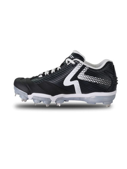 Women's Ringor Pro 2 Metal Softball Cleat. - Black