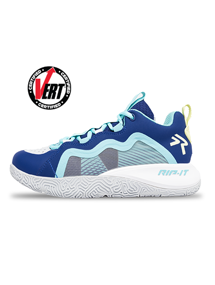 Women's SwiftStep FUTURE Volleyball Court Shoe. - White/Navy/Blue
