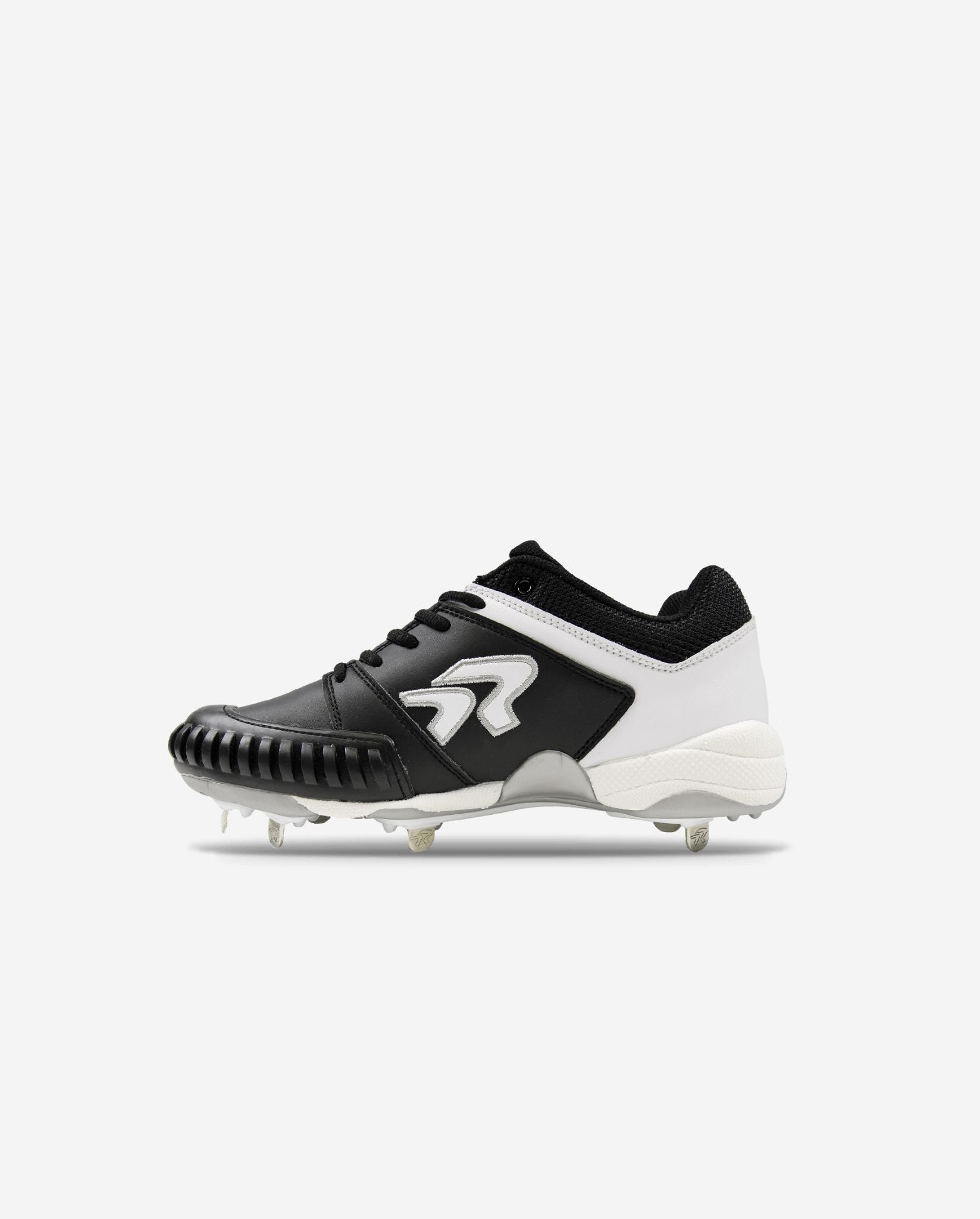 Women's Flite Metal Softball Cleats with Pitching Toe - Black
