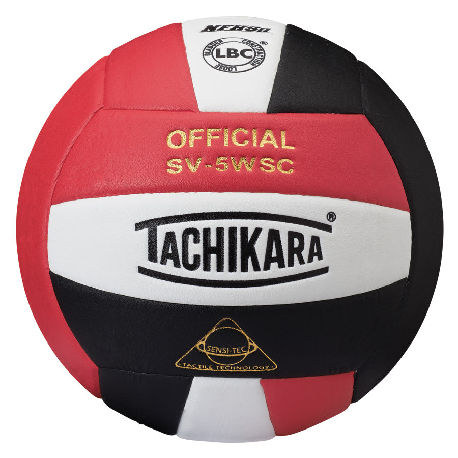 Tachikara® SV5WS/C Official Volleyball - Scarlet/White/Black