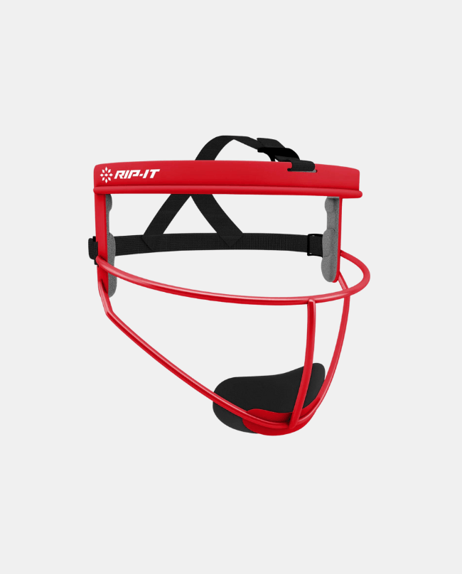 Women's Defense Softball Fielder's Face Mask - Scarlet